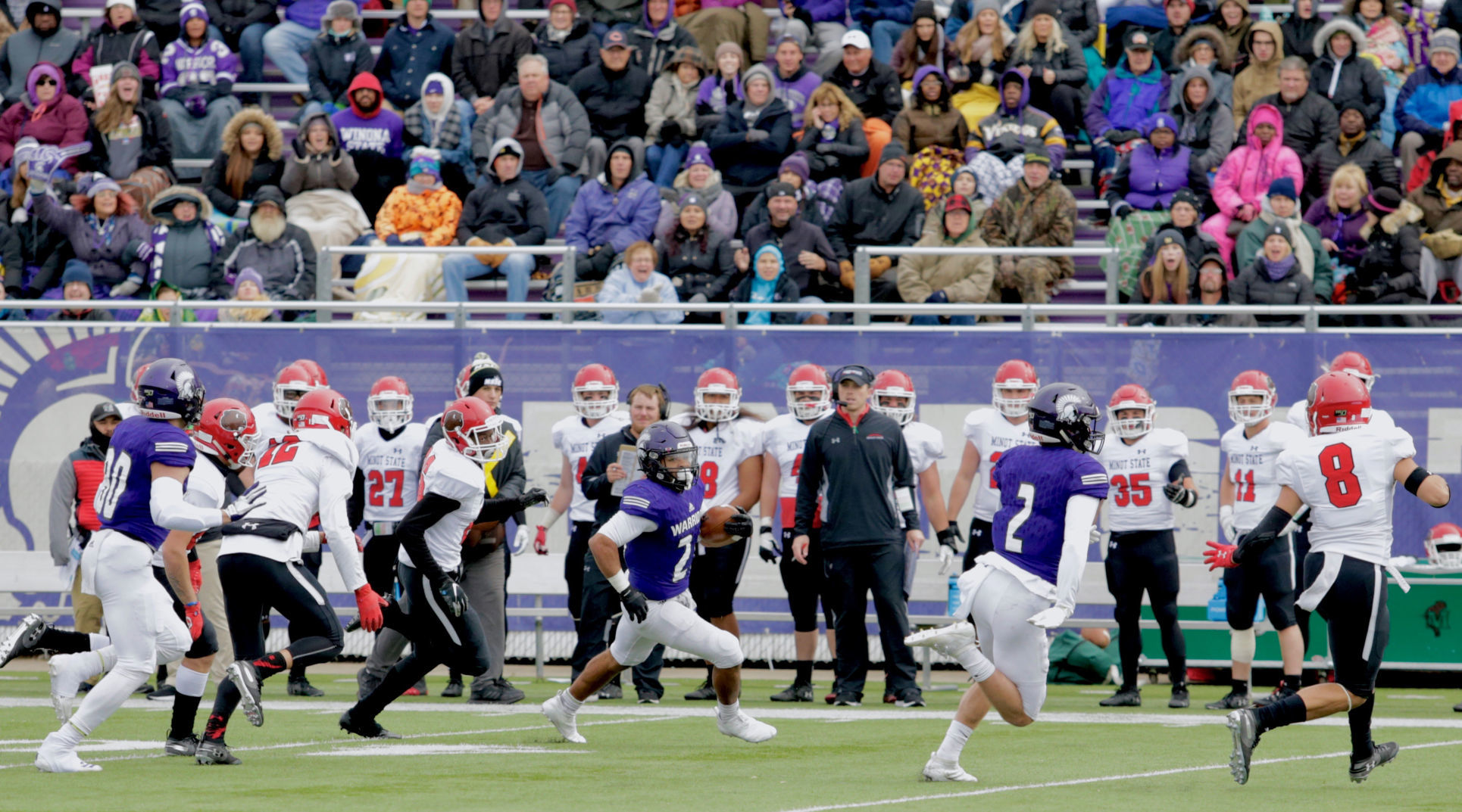 Winona State Football Homecoming vs Minot